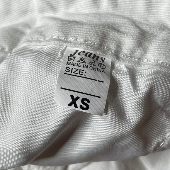 White wide leg pants size XS - Picture 3 of 4